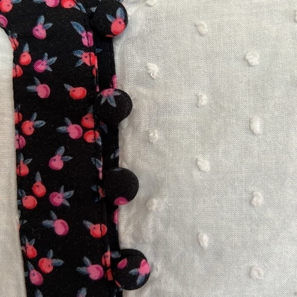 MATILDA JANE Make Believe Snow Globe White Eyelet Dotted Swiss Tunic, Medium,GUC - Picture 5 of 15